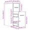 vidaXL Narrow Bathroom Cupboard with Wheels Concrete Grey Engineered Wood