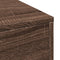vidaXL Narrow Bathroom Cupboard with Wheels Brown Oak Engineered Wood