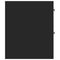vidaXL Narrow Bathroom Cupboard with Wheels Black Engineered Wood