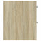 vidaXL Narrow Bathroom Cupboard with Wheels Sonoma Oak Engineered Wood