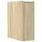 vidaXL Narrow Bathroom Cupboard with Wheels Sonoma Oak Engineered Wood