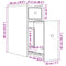vidaXL Narrow Bathroom Cupboard with Wheels Sonoma Oak Engineered Wood