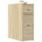 vidaXL Narrow Bathroom Cupboard with Wheels Sonoma Oak Engineered Wood