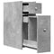 vidaXL Narrow Bathroom Cupboard with Wheels Concrete Grey Engineered Wood