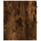 vidaXL Narrow Bathroom Cupboard with Wheels Smoked Oak Engineered Wood