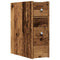 vidaXL Narrow Bathroom Cupboard with Wheels Old Wood Engineered Wood