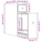 vidaXL Narrow Bathroom Cupboard with Wheels Old Wood Engineered Wood