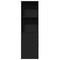 vidaXL Narrow Bathroom Cupboard with Wheels Black Engineered Wood