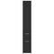vidaXL Narrow Bathroom Cupboard with Wheels Black Engineered Wood