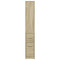 vidaXL Narrow Bathroom Cupboard with Wheels Sonoma Oak Engineered Wood