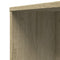 vidaXL Narrow Bathroom Cupboard with Wheels Sonoma Oak Engineered Wood