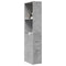 vidaXL Narrow Bathroom Cupboard with Wheels Concrete Grey Engineered Wood