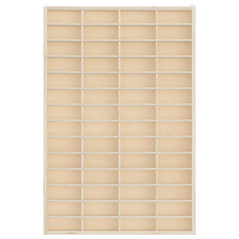 vidaXL Wooden Collector's Display Case with 56 Compartments 40x4.5x60cm