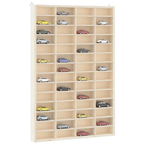 vidaXL Wooden Collector's Display Case with 56 Compartments 40x4.5x60cm