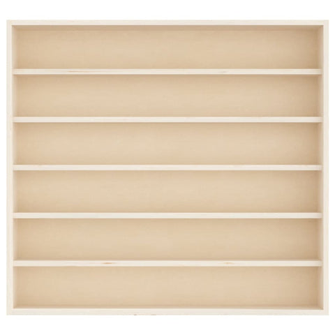 vidaXL Wooden Collector's Display Case with 6 Shelves 60x8.5x55cm