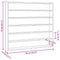 vidaXL Wooden Collector's Display Case with 6 Shelves 60x8.5x55cm