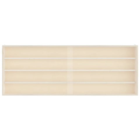 vidaXL Wooden Collector's Display Case with Doors 100x8.5x37cm