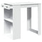 vidaXL Bar Table White 102x70x103.5 cm Engineered Wood