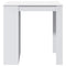 vidaXL Bar Table White 102x70x103.5 cm Engineered Wood