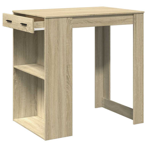 vidaXL Bar Table Sonoma Oak 102x70x103.5 cm Engineered Wood