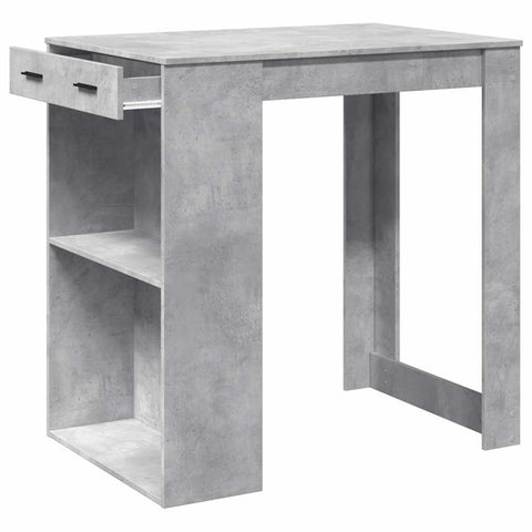 vidaXL Bar Table Concrete Grey 102x70x103.5 cm Engineered Wood