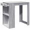 vidaXL Bar Table Grey Sonoma 102x70x103.5 cm Engineered Wood