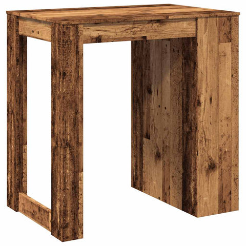 vidaXL Bar Table Old Wood 102x70x103.5 cm Engineered Wood