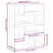 vidaXL Bookcase Black 100x33x125.5 cm Engineered Wood