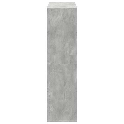vidaXL Bookcase Concrete Grey 100x33x125.5 cm Engineered Wood
