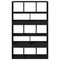 vidaXL Bookcase Black 100x33x156.5 cm Engineered Wood