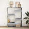 vidaXL Bookcase Concrete Grey 100x33x135 cm Engineered Wood