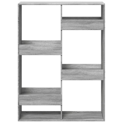 vidaXL Bookcase Grey Sonoma 100x33x135 cm Engineered Wood
