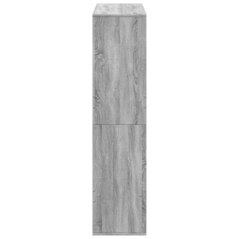 vidaXL Bookcase Grey Sonoma 100x33x135 cm Engineered Wood