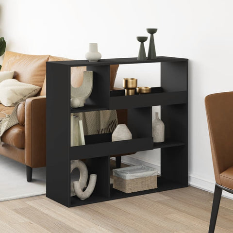 vidaXL Room Divider Black 100x33x94.5 cm Engineered Wood