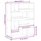 vidaXL Room Divider Sonoma Oak 100x33x125.5 cm Engineered Wood