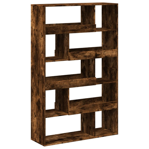 vidaXL Room Divider Smoked Oak100x33x156.5 cm Engineered Wood