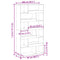 vidaXL Room Divider White 100x33x187.5 cm Engineered Wood