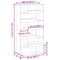 vidaXL Room Divider Concrete Grey 100x33x187.5 cm Engineered Wood