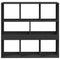 vidaXL Room Divider Black 100x33x94.5 cm Engineered Wood