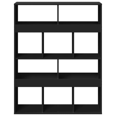 vidaXL Room Divider Black 100x33x125.5 cm Engineered Wood