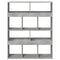 vidaXL Room Divider Concrete Grey 100x33x125.5 cm Engineered Wood