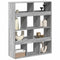 vidaXL Room Divider Grey Sonoma 100x33x125.5 cm Engineered Wood