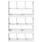 vidaXL Room Divider White 100x33x156.5 cm Engineered Wood