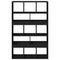 vidaXL Room Divider Black 100x33x156.5 cm Engineered Wood