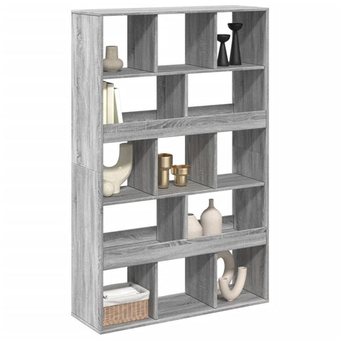 vidaXL Room Divider Grey Sonoma 100x33x156.5 cm Engineered Wood