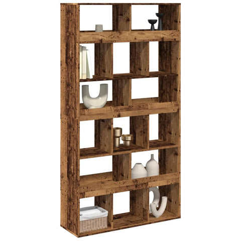 vidaXL Room Divider Old Wood 100x33x187.5 cm Engineered Wood