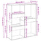 vidaXL Room Divider Black 100x33x115 cm Engineered Wood