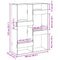 vidaXL Room Divider White 100x33x135 cm Engineered Wood