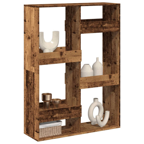 vidaXL Room Divider Old Wood 100x33x135 cm Engineered Wood