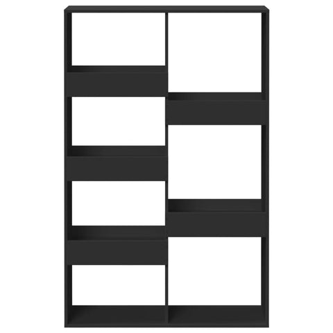 vidaXL Room Divider Black 100x33x155.5 cm Engineered Wood